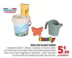 Super U Smoby seau de plage garni offre