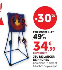 Super U Jeu de lancer de haches offre