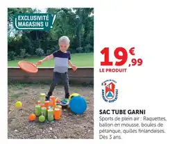 Super U Androni giocattoli sac tube garni offre