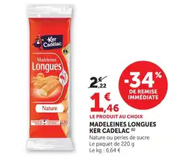 U Express Ker cadelac madeleines longues nature offre