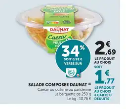 U Express Daunat salade composee offre