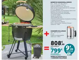 Super U Barbecue kamadokala + cheminée d'allumage offre