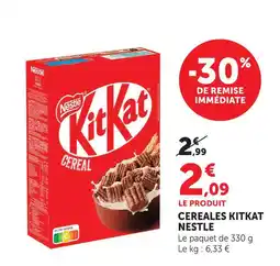 U Express Nestle cereales kitkat offre