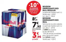 U Express Red bull boisson energisante regular offre