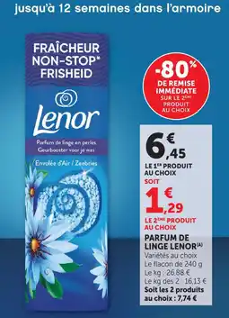U Express Lenor parfum de linge en perles(a) offre