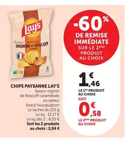 U Express Lay's chips paysanne offre