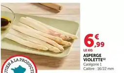 Hyper U Asperge violette offre