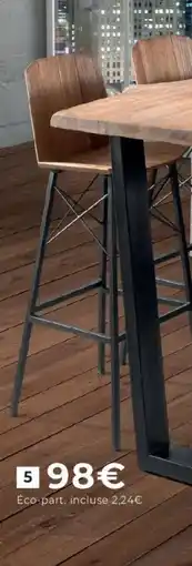 Cocktail Scandinave CHAISE DE BAR BROWTON offre