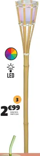 Gifi TORCHE LED BAMBOU offre