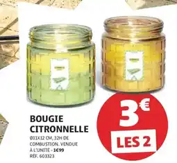 Gifi BOUGIE CITRONNELLE offre