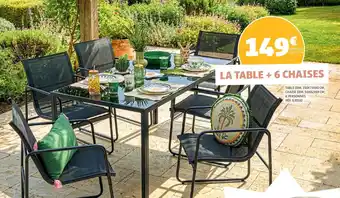 LA TABLE + 6 CHAISES