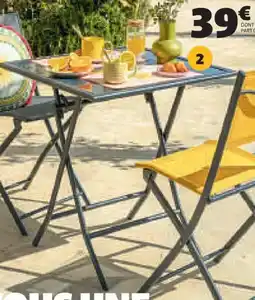 Gifi TABLE OSLOW 2 COUVERTS offre