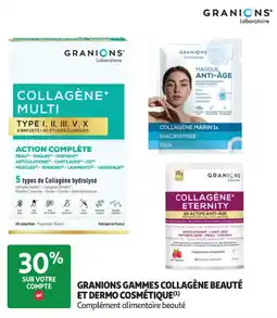 Auchan Parapharmacie Granions gammes collagène beauté et dermo cosmétique offre