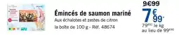 Picard Émincés de saumon mariné offre