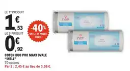 E.Leclerc Elnell Coton duo pro maxi ovale offre
