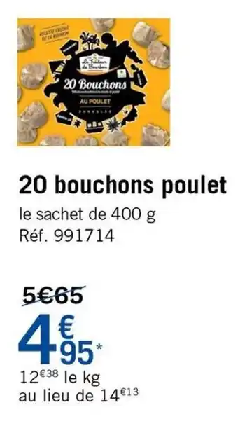 20 bouchons poulet