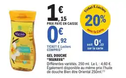 E.Leclerc Manava Gel douche offre