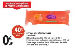 E.Leclerc Manava Recharge crème lavante offre