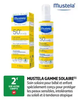 Auchan Parapharmacie Mustela gamme solaire offre