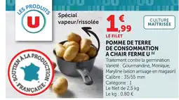 Maximarché Pomme de terre de consommation a chair ferme u offre