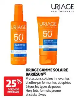 Auchan Parapharmacie Uriage Gamme solaire bariésun offre