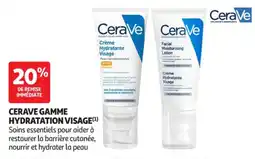 Auchan Parapharmacie Cerave Gamme hydratation visage offre