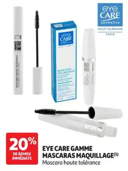 Auchan Parapharmacie Eye care gamme mascara haute tolerance offre