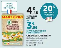 Maximarché Cereales fourrees u offre