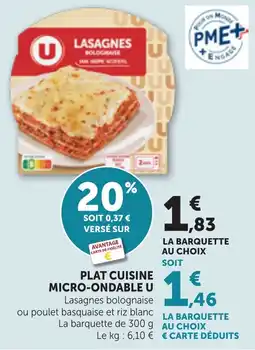 Maximarché Plat cuisine micro-ondable u offre