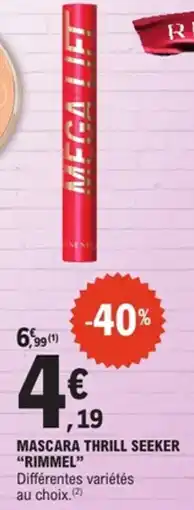 E.Leclerc Rimmel Mascara thrill seeker offre
