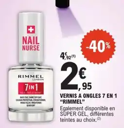 E.Leclerc Rimmel Vernis a ongles 7 en 1 offre