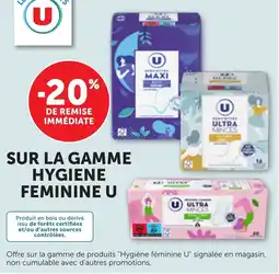 Maximarché Sur la gamme hygiene feminine u offre
