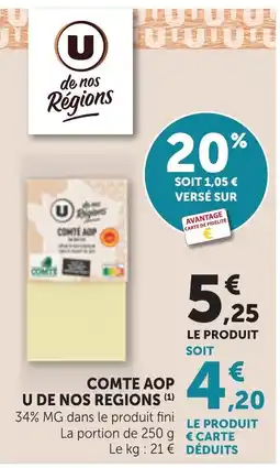 Maximarché Comte aop u de nos regions offre