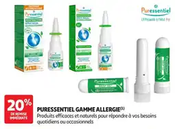 Auchan Parapharmacie Puressentiel Gamme allergie offre