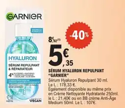 E.Leclerc Garnier Sérum hyaluron repulpant offre