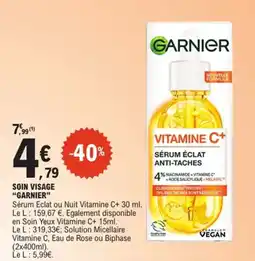 E.Leclerc Garnier Soin visage offre