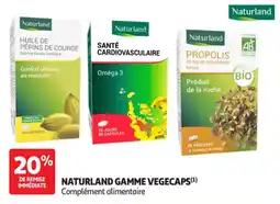 Auchan Parapharmacie Naturland Gamme vegecaps offre