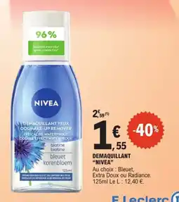 E.Leclerc Nivea Demaquillant offre