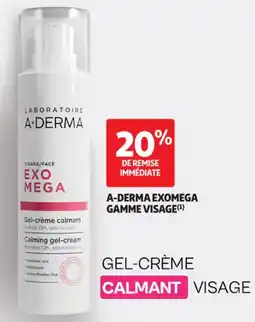 Auchan Parapharmacie A-Derma Exomega gamme visage offre