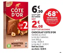 Maximarché Cote D'Or Chocolat offre