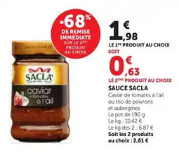 Maximarché Sacla Sauce offre