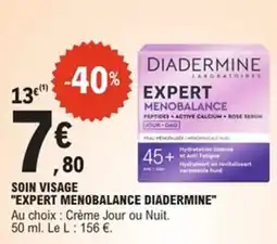 E.Leclerc Expert Menobalance Diadermine Soin visage offre