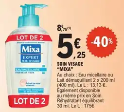 E.Leclerc Mixa Soin visage offre