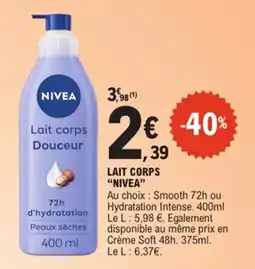 E.Leclerc Nivea Lait corps offre