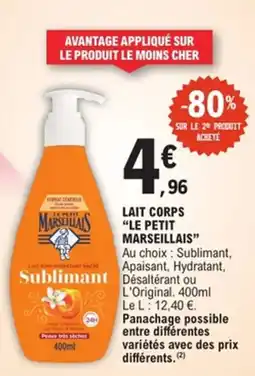 E.Leclerc Le Petit Marseillais Lait corps offre