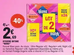 E.Leclerc Nana Hygiene intime offre