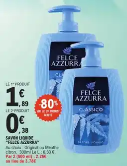 E.Leclerc Felce Azzurra savon liquide offre