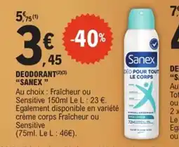 E.Leclerc Sanex Deodorant offre