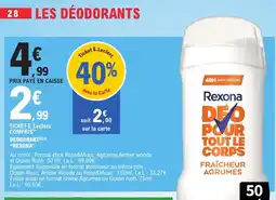 E.Leclerc Rexona Deodorant offre