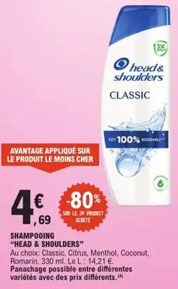 E.Leclerc Head & Shoulders Shampooing offre